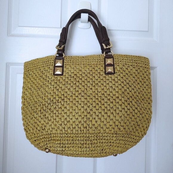 Michael Kors woven straw tote EUC - Picture 5 of 9